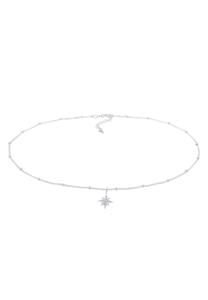 Elli Dames choker ster met kristallen in 925 sterling zilver