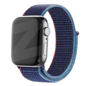 Bandz Apple Watch nylon band 'Classic' (donkerblauw mix)