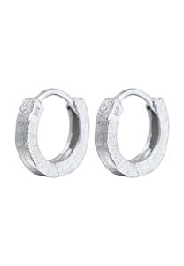 Elli Dames Creolen Structuur Organic Basic Klein Minimaal in 925 Sterling Zilver