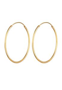 Elli Dames Creools Klassiek Basis in 925 Sterling Zilver