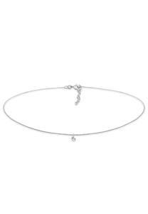 Elli Dames Choker Solitaire Hanger met Toermalijnkwarts in 925 Sterling Zilver Verguld