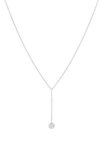 Elli Dames Y-Ketting Bol met Kristallen in 925 Sterling Zilver