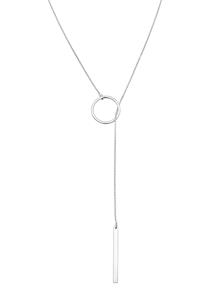 Elli Dames Y-ketting Cirkel Staaf Geo in 925 sterling zilver