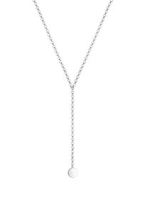 Elli Dames Choker Y-Ketting Plaatje Geo 925 Sterling Zilver
