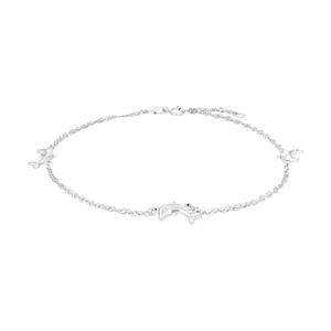 amor Enkelband voor dames, 925 Sterling zilver | dolfijn