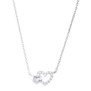 Lucardi Ketting Zilver 42cm -zilverkleurig