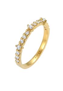 Elli PREMIUM Dames Memoire Eternity Engagement Liefdesymbool met Topaz Edelstenen in 925 Sterling Zilver