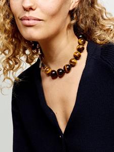 Sophie Buhai Boule tiger eye necklace - Bruin