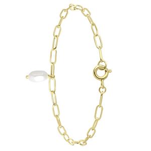 Lucardi Armband Zilver - goudkleurig