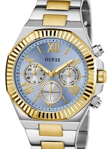 GUESS USA stainless steel quartz 44mm - Blauw