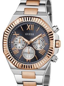 GUESS USA stainless steel chronograph 44mm - Zwart