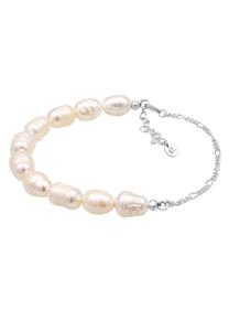 Elli PREMIUM Elli PREMIUM Armband Dames Elegant Natuurlijk met Barok zoetwater gekweekte parel in 925 sterling zilver verguld