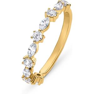 FAVS Goldring FAVS Damen-Damenring 925er Silber 6 Farbstein