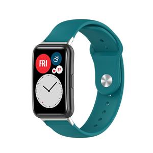 Strap-it Huawei Watch Fit sport bandje (groen-blauw)