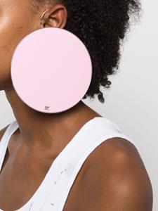 Courrèges Oorbel met logo-reliëf - Roze