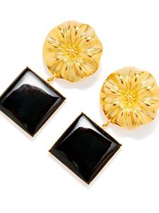 DESTREE Sonia Daisy Square earrings - Zwart