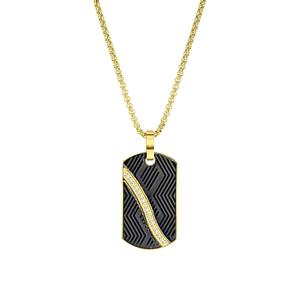 Lucardi Ketting Staal - goudkleurig