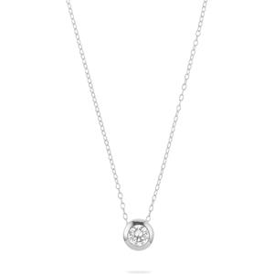 FAVS Collier FAVS Damen-Kette 925er Silber 1 Zirkonia