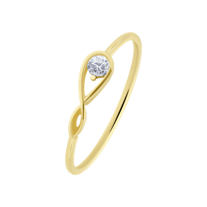 Lucardi Ring 9 Karaat - goudkleurig