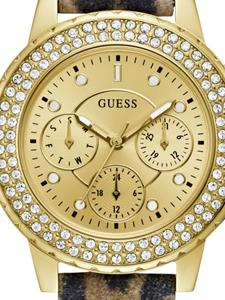 GUESS USA Leopard quartz 36mm - Goud