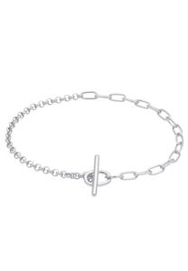 Elli Dames Kettingmix Figaro Basis Bar Sluiting in 925 Sterling Zilver