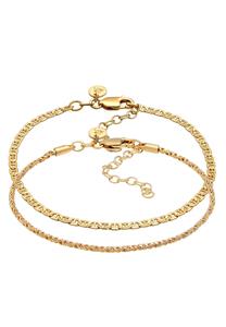 Elli PREMIUM Dames Basis Koord Set van 2 in 925 Sterling Zilver