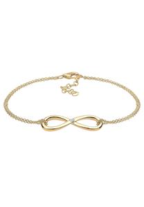 Elli DIAMONDS Dames Infinity Hanger Basic met Diamant (0,03 ct.) in 925 Sterling Zilver