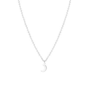 Lucardi Ketting ' Luna ' Staal 47 cm