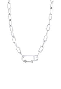 Elli Dames Schakelketting Statement Verstelbaar in 925 Sterling Zilver Verguld