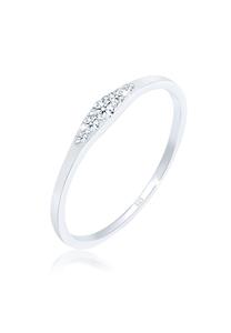 Elli DIAMONDS Dames Verlovingsring met Diamant (0.07 ct) Bridal in 925 Sterling Zilver