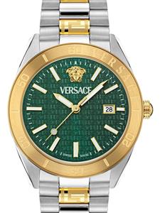 Versace V-Dome 42mm horloge - Groen