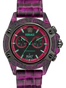 Versace New Icon Active 44mm horloge - Zwart
