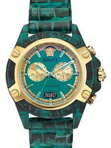 Versace New Icon Active 44mm horloge - Groen