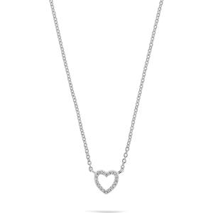 FAVS Collier FAVS Damen-Kette 925er Silber 19 Zirkonia