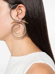 Panconesi Spina Upside Down hoop earings - Zilver