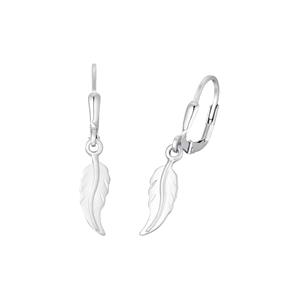 amor Oorbellen voor dames, 925 Sterling zilver | veer