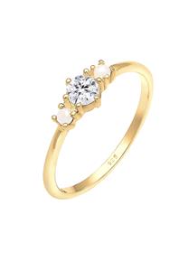 Elli Ringkraal synthetische parels 925 zilver