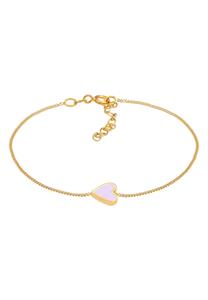 Elli Dames Hart Liefde Turkoois Zomer Verstelbaar in 925 Sterling Zilver Verguld