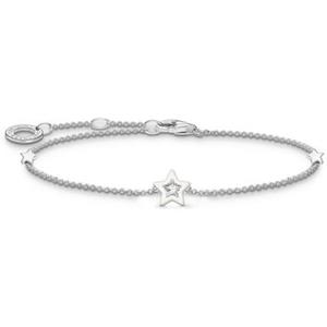 THOMAS SABO Silberarmband Thomas Sabo Damen-Armband Silber, Emaille Zirkonia