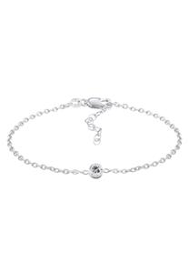 Elli DIAMONDS Dames Solitaire Filigraan Zout Peper met Diamant (0.11 ct.) Verstelbaar in 925 Sterling Zilver Verguld