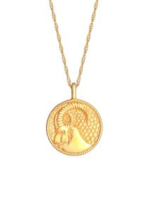 Elli Dames Zodiac Capricorn Munt Antieke Trend Astro in 925 Sterling Zilver