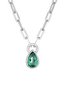 Elli PREMIUM Dames Drop Hanger Ketting Optiek met Kwarts in 925 Sterling Zilver gerhodineerd