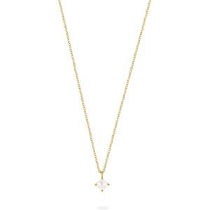 Esprit Silberkette ESPRIT Damen-Kette 925er Silber Süßwasserperle