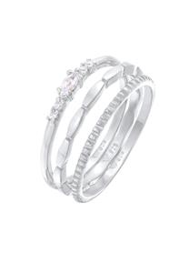 Elli Dames Stack Marquise Basis Set met Zirkonia Kristallen in 925 Sterling Zilver