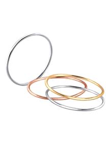 Elli Dames Set Stacking Rings Tri-Color in 925 Sterling Zilver Goud