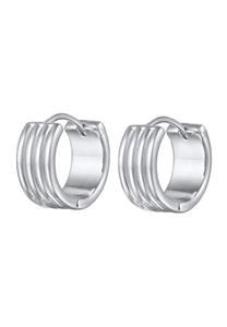 Elli Dames Creools Groeven Structuur Chunky Goudkleurig