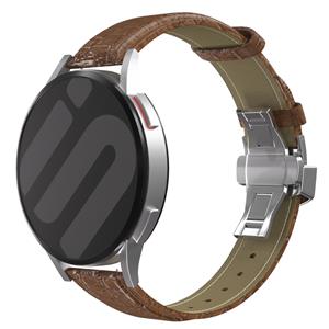 Strap-it Samsung Galaxy Watch 6 Classic 47mm luxe leren bandje (bruin)