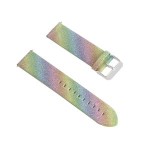 Strap-it Polar Ignite 3 leren glitter bandje (regenboog)