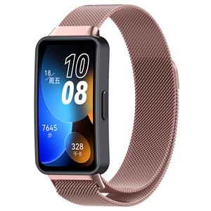 Strap-it Huawei Band 8 Milanese band (roze)
