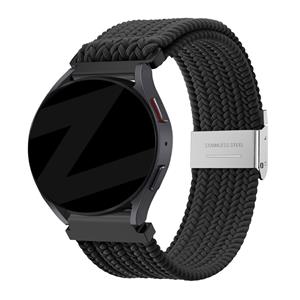 Bandz Withings ScanWatch 2 - 42mm gevlochten nylon band (zwart)